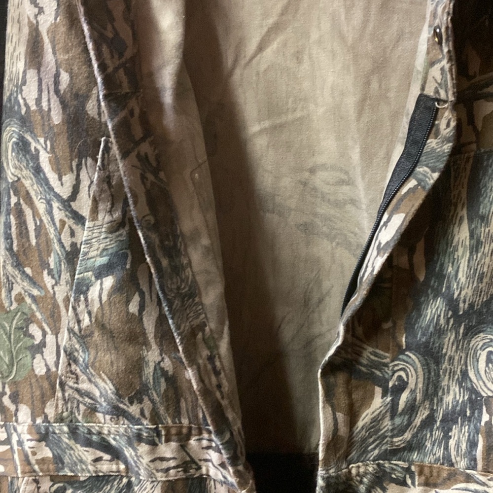 90s Mossy Oak Tree Stand Vintage Camo Overalls XXL - Picture 5 of 11